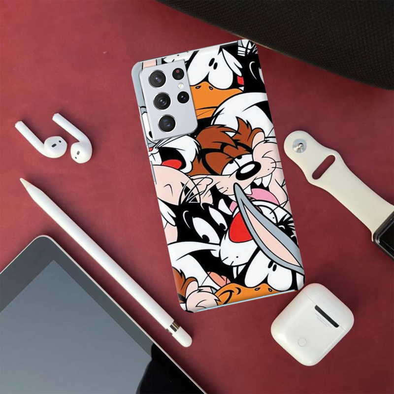 Looney Toons pattern Printed Slim Cases and Cover for Galaxy S21 Ultra