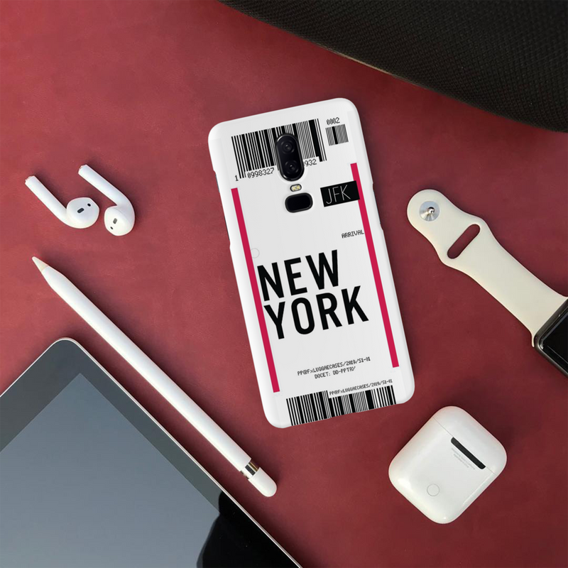 New York ticket Printed Slim Cases and Cover for OnePlus 6