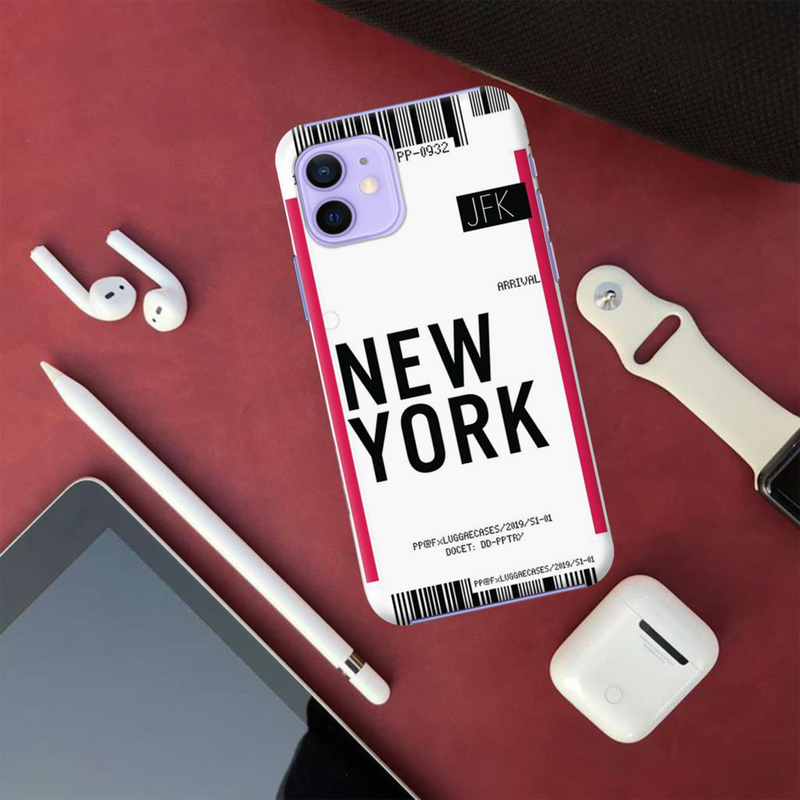 New York ticket Printed Slim Cases and Cover for iPhone 12 Mini