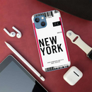 New York ticket Printed Slim Cases and Cover for iPhone 13