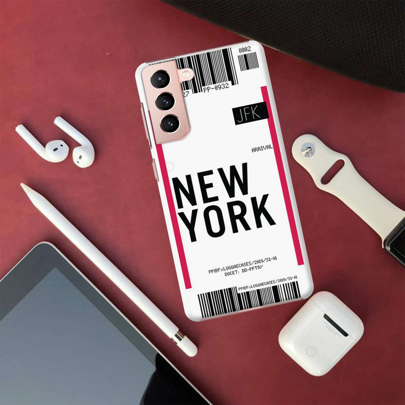 New York ticket Printed Slim Cases and Cover for Galaxy S21 Plus