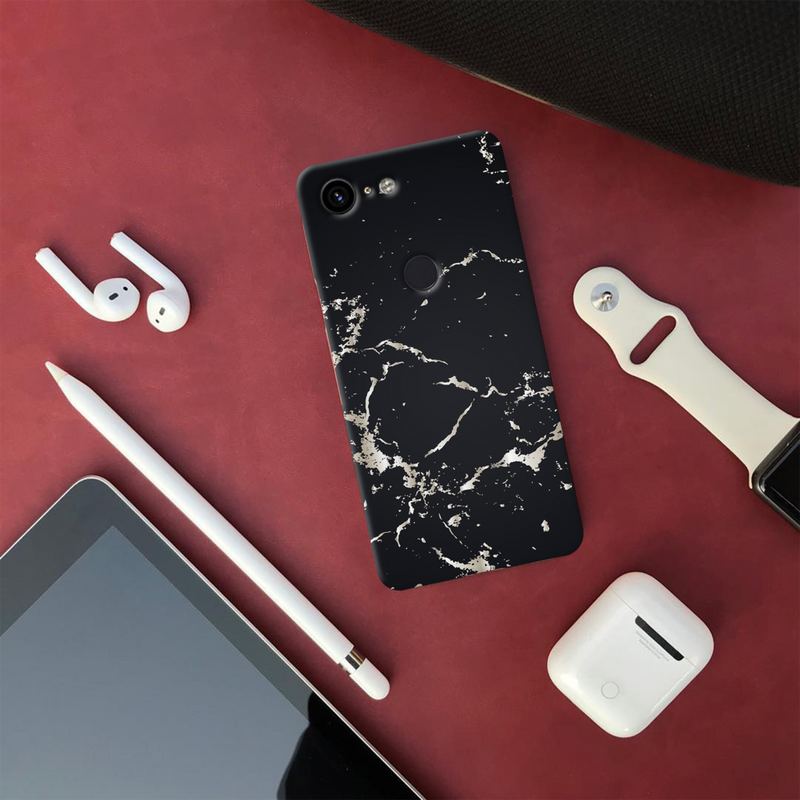 Dark Marble Printed Slim Cases and Cover for Pixel 3