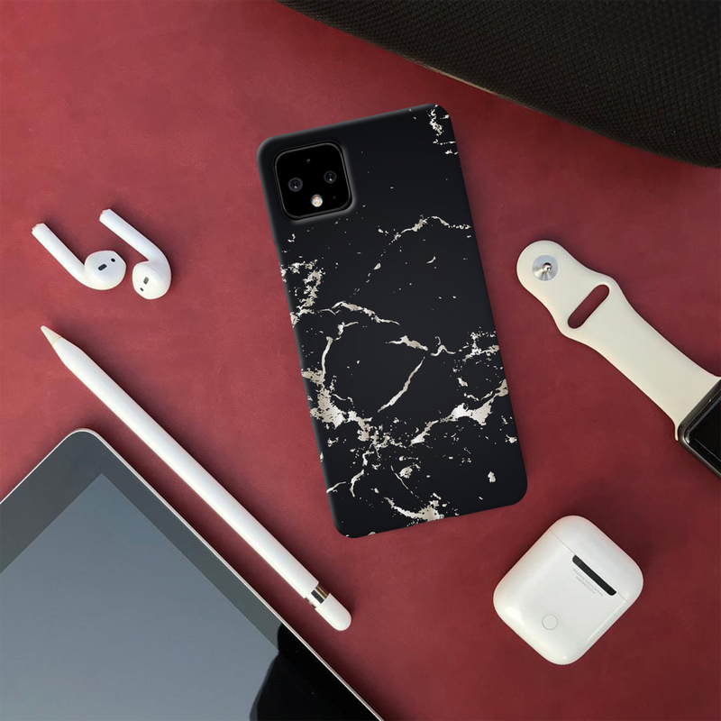 Dark Marble Printed Slim Cases and Cover for Pixel 4