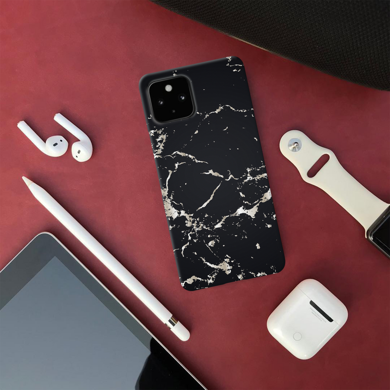Dark Marble Printed Slim Cases and Cover for Pixel 4A