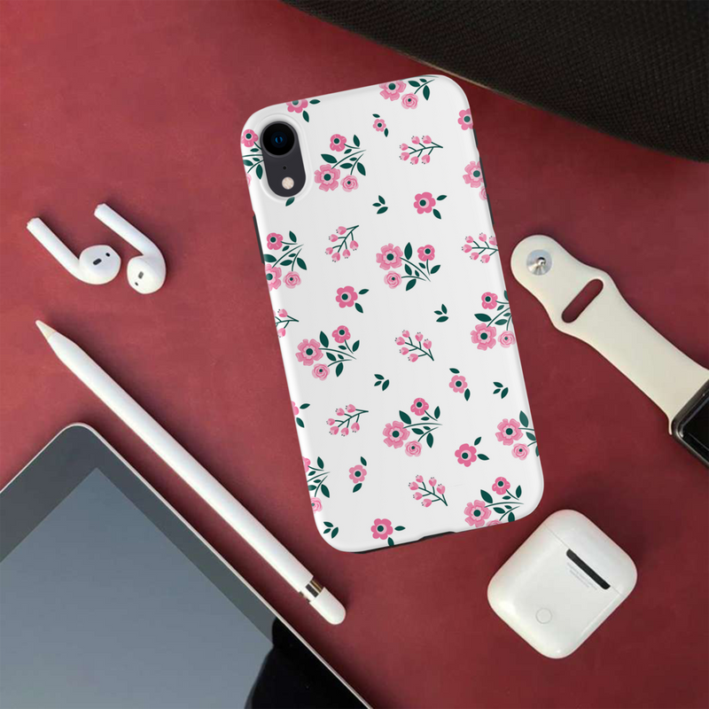 Pink florals Printed Slim Cases and Cover for iPhone XR