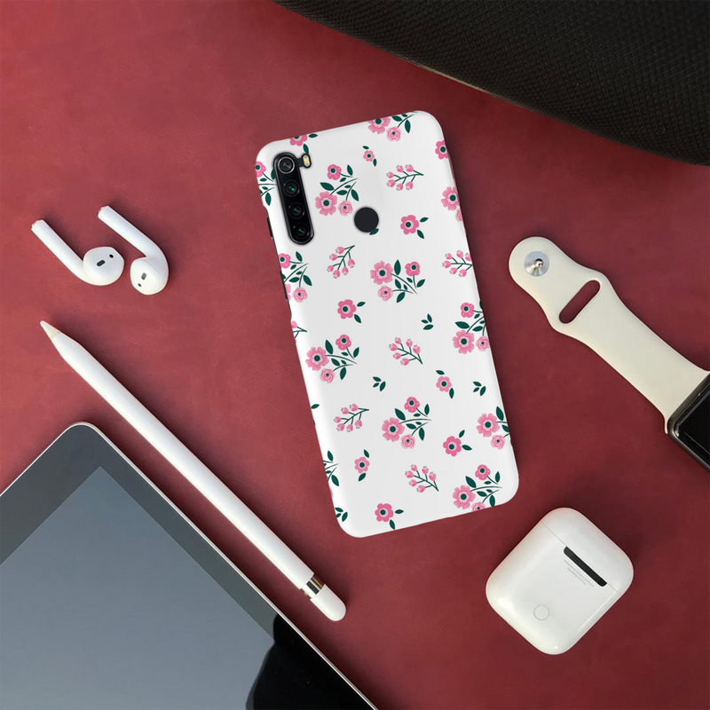 Pink florals Printed Slim Cases and Cover for Redmi Note 8