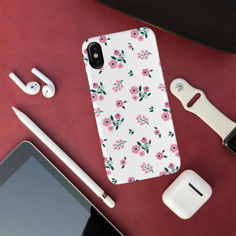 Pink florals Printed Slim Cases and Cover for iPhone X