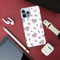 Pink florals Printed Slim Cases and Cover for iPhone 13 Pro