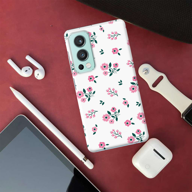 Pink florals Printed Slim Cases and Cover for OnePlus Nord 2