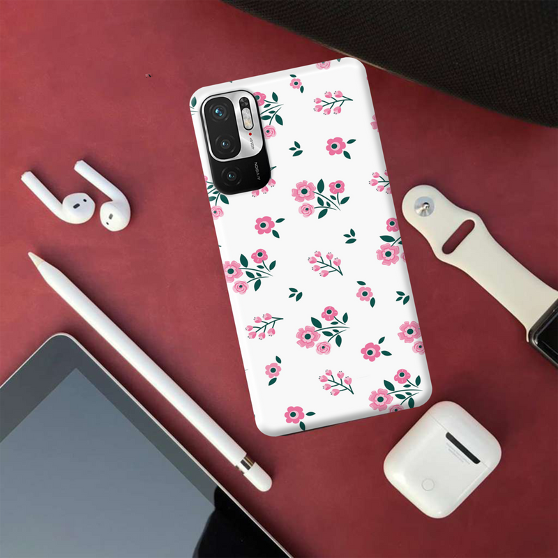 Pink florals Printed Slim Cases and Cover for Redmi Note 10T