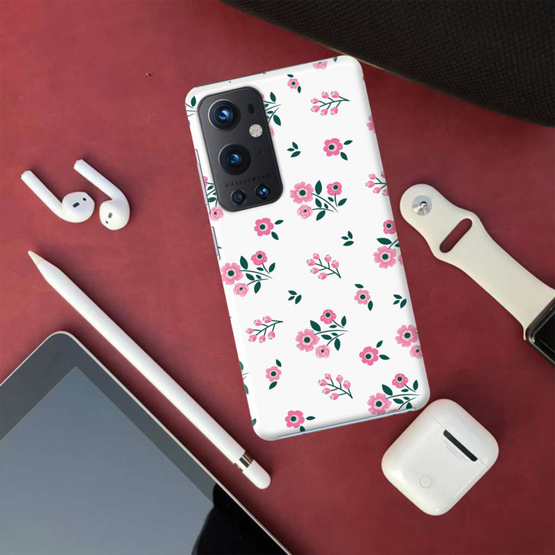 Pink florals Printed Slim Cases and Cover for OnePlus 9 Pro