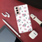 Pink florals Printed Slim Cases and Cover for Galaxy S21 Plus