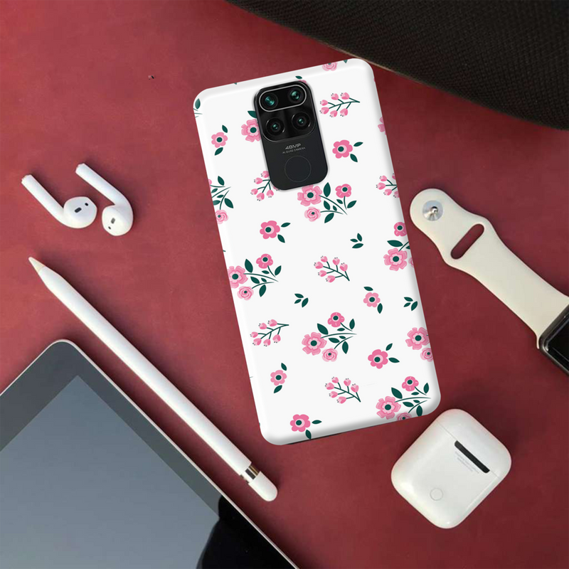 Pink florals Printed Slim Cases and Cover for Redmi Note 9