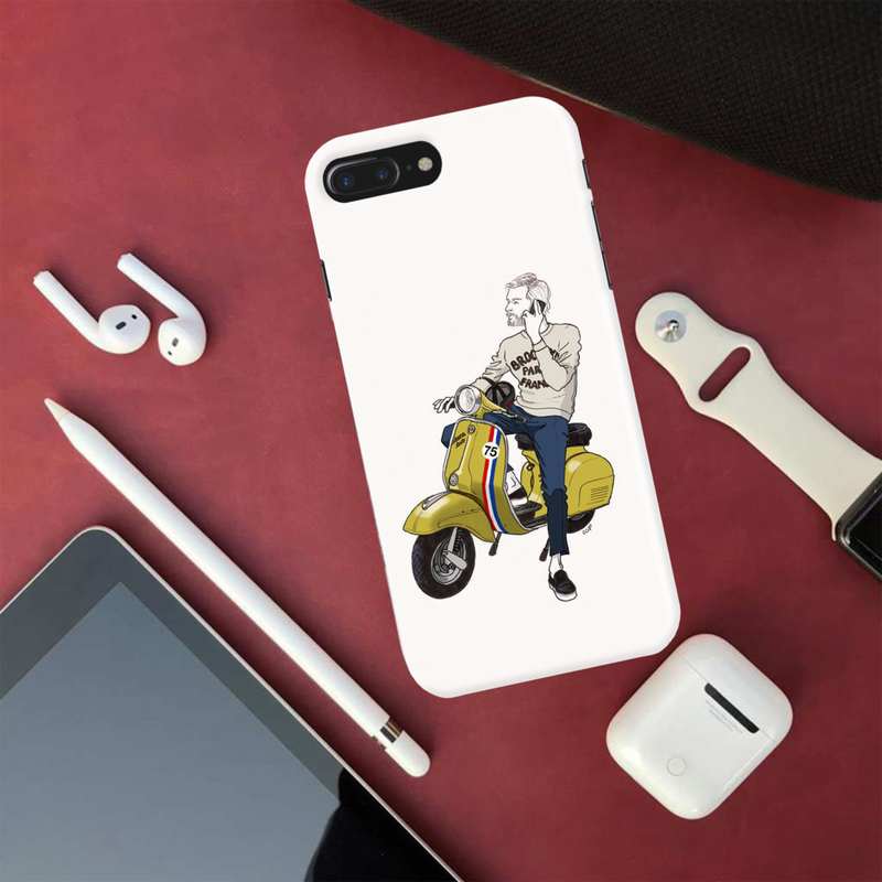 Scooter 75 Printed Slim Cases and Cover for iPhone 8 Plus