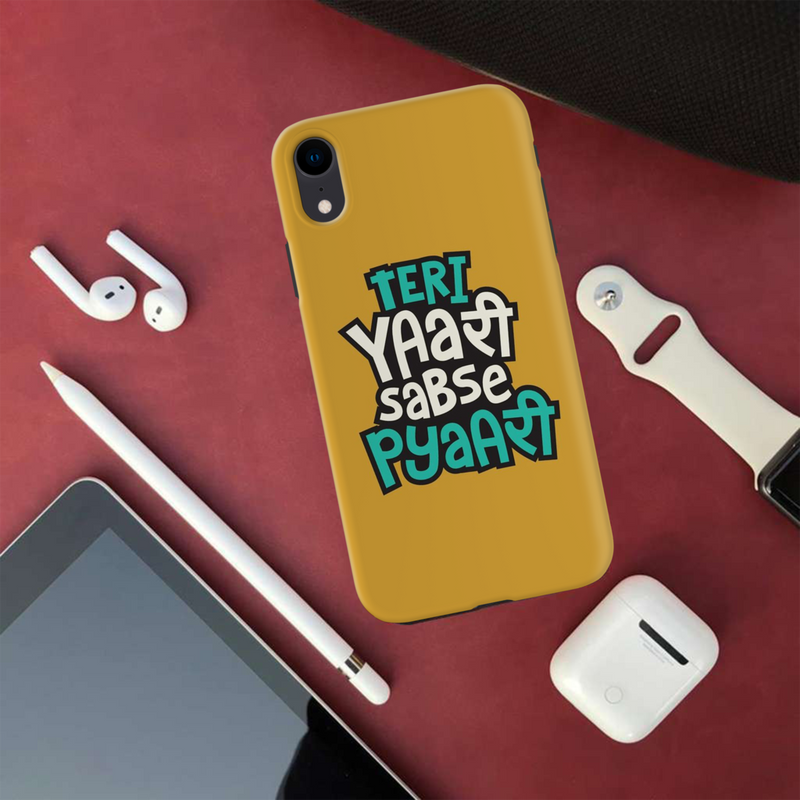 Teri Yari sabse pyari Printed Slim Cases and Cover for iPhone XR