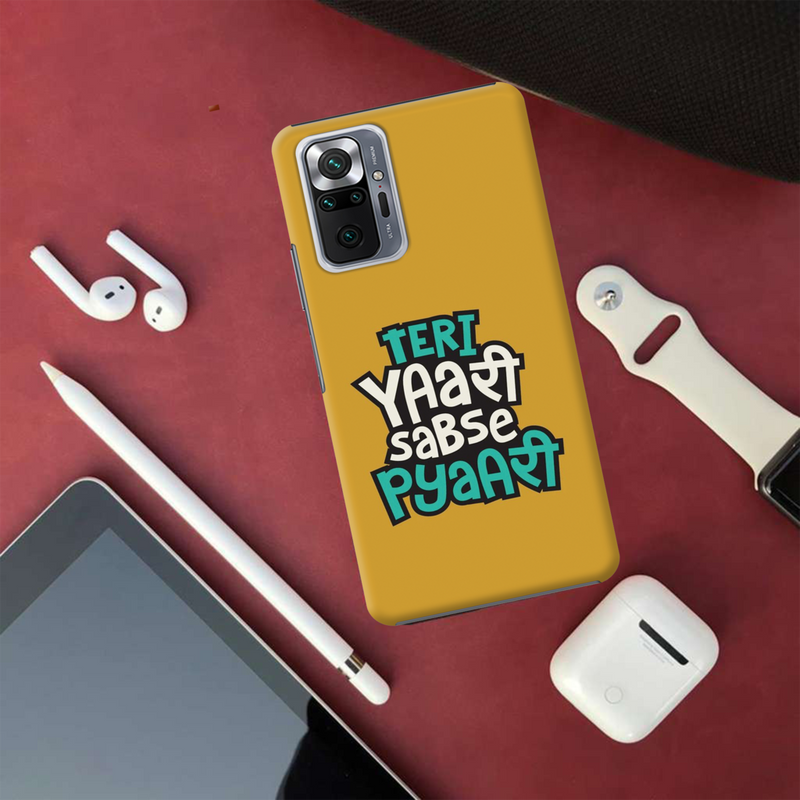 Teri Yari sabse pyari Printed Slim Cases and Cover for Redmi Note 10 Pro Max