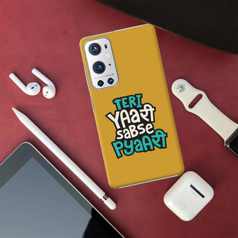 Teri Yari sabse pyari Printed Slim Cases and Cover for OnePlus 9R