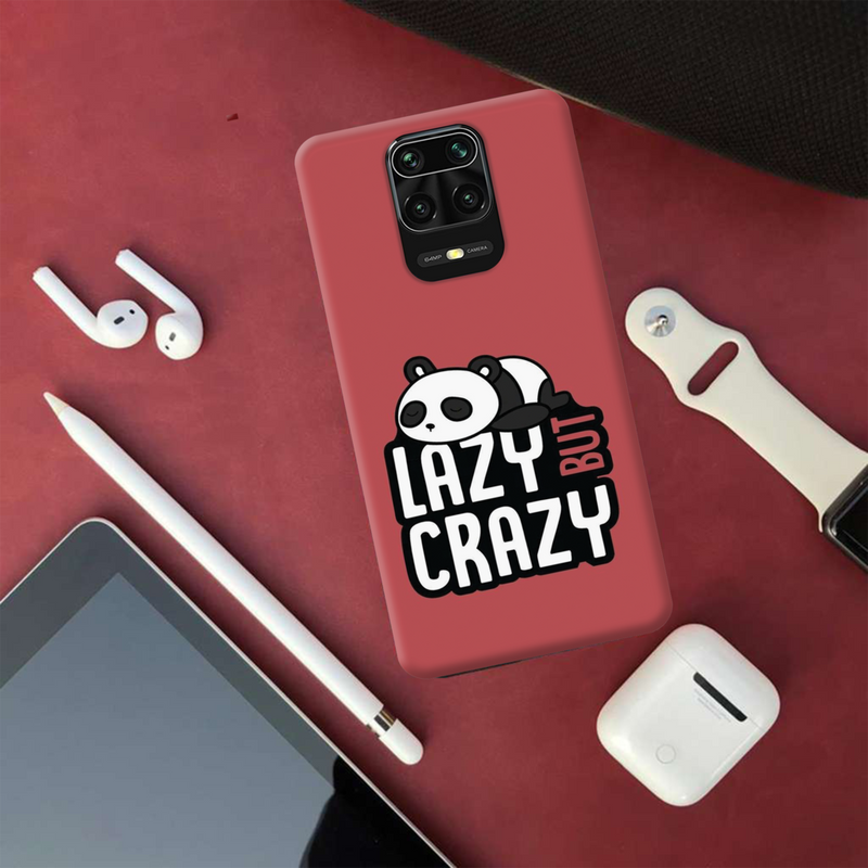 Lazy but crazy Printed Slim Cases and Cover for Redmi Note 9 Pro Max