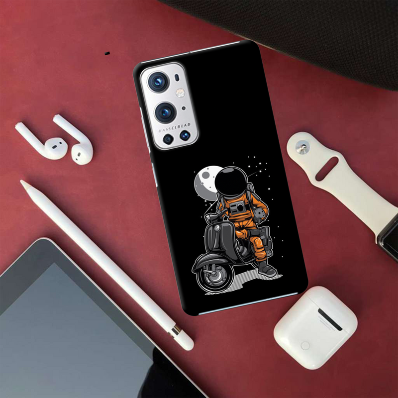 Astronaut scooter Printed Slim Cases and Cover for OnePlus 9R