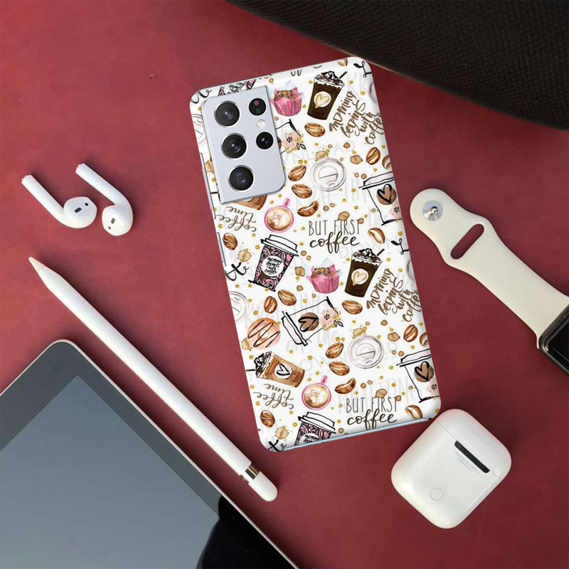 Coffee first Printed Slim Cases and Cover for Galaxy S21 Ultra
