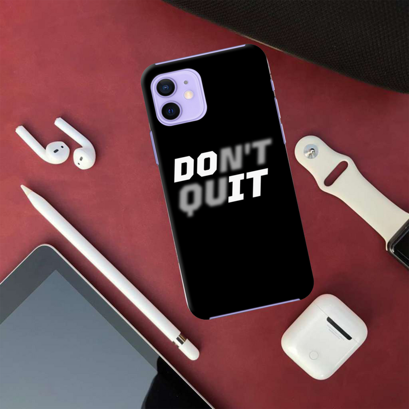 Don't quit Printed Slim Cases and Cover for iPhone 12 Mini