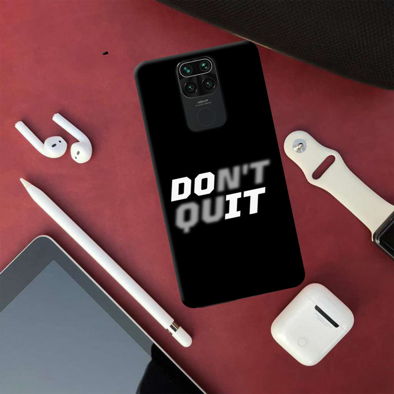 Don't quit Printed Slim Cases and Cover for Redmi Note 9