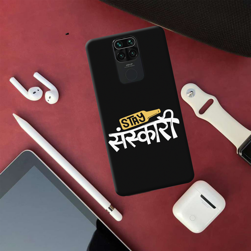 Stay Sanskari Printed Slim Cases and Cover for Redmi Note 9
