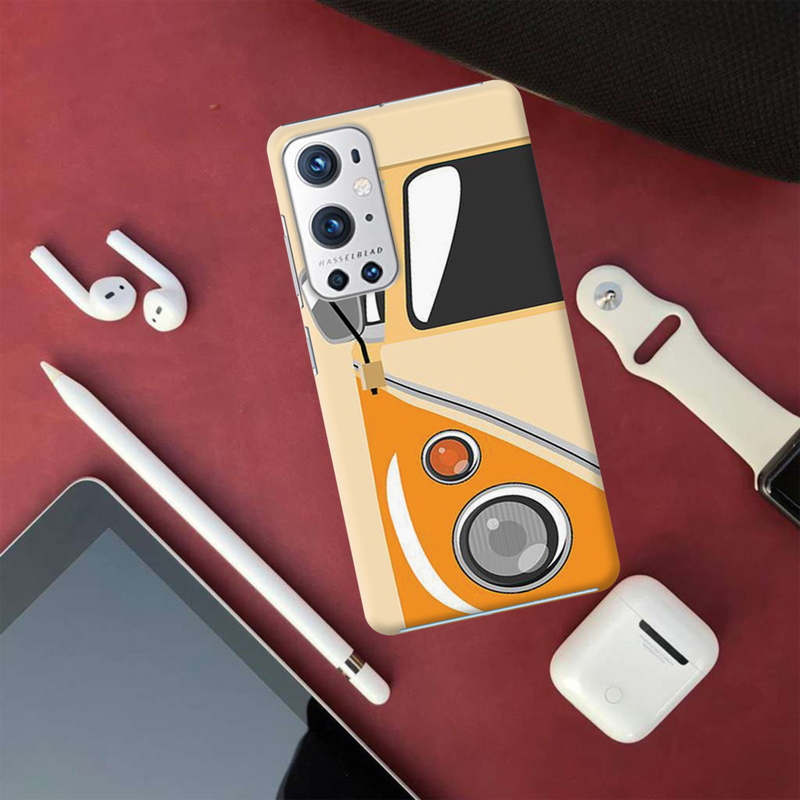 Yellow Volkswagon Printed Slim Cases and Cover for OnePlus 9R