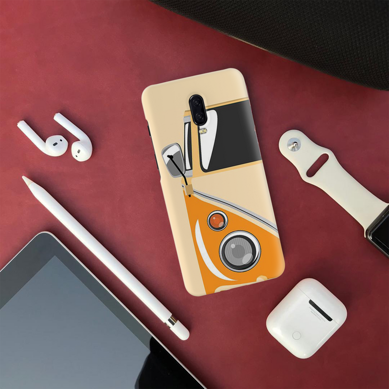 Yellow Volkswagon Printed Slim Cases and Cover for OnePlus 6T