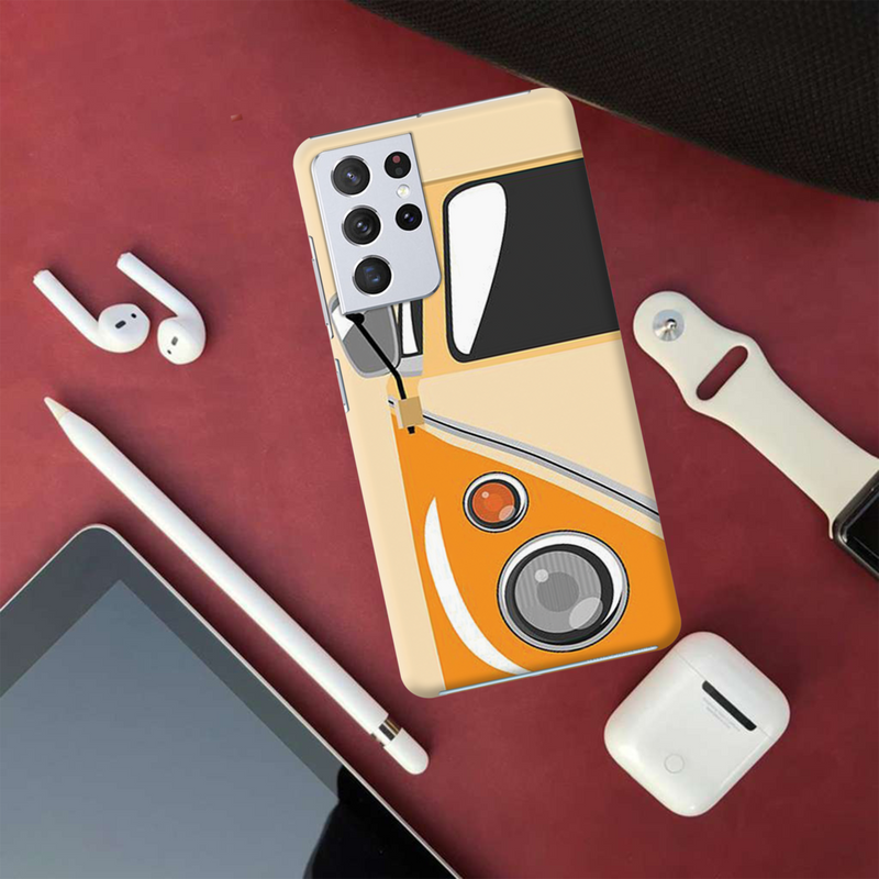 Yellow Volkswagon Printed Slim Cases and Cover for Galaxy S21 Ultra