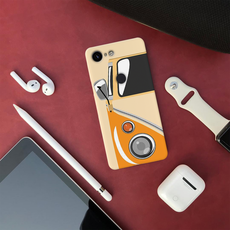 Yellow Volkswagon Printed Slim Cases and Cover for Pixel 3XL