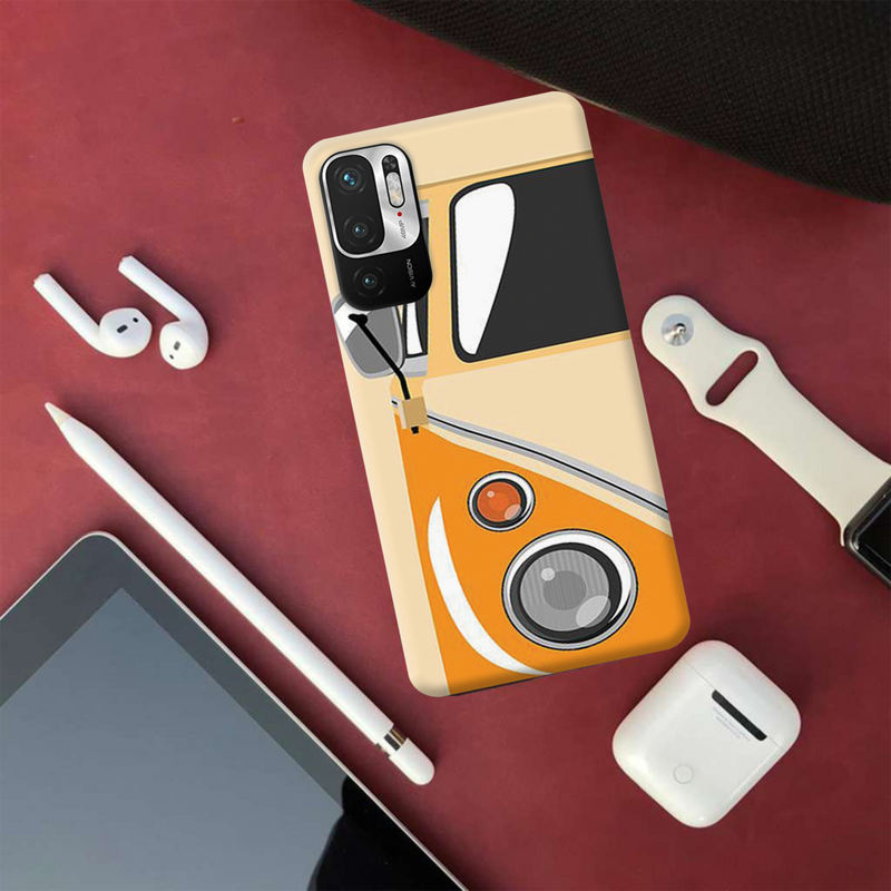 Yellow Volkswagon Printed Slim Cases and Cover for Redmi Note 10T