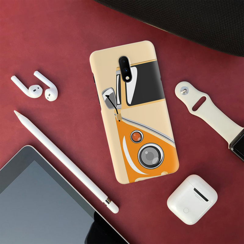 Yellow Volkswagon Printed Slim Cases and Cover for OnePlus 7