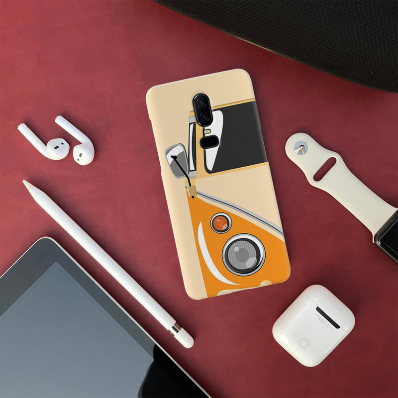 Yellow Volkswagon Printed Slim Cases and Cover for OnePlus 6