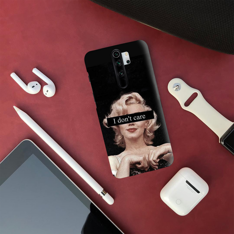 I Don't care Printed Slim Cases and Cover for Redmi Note 8 Pro