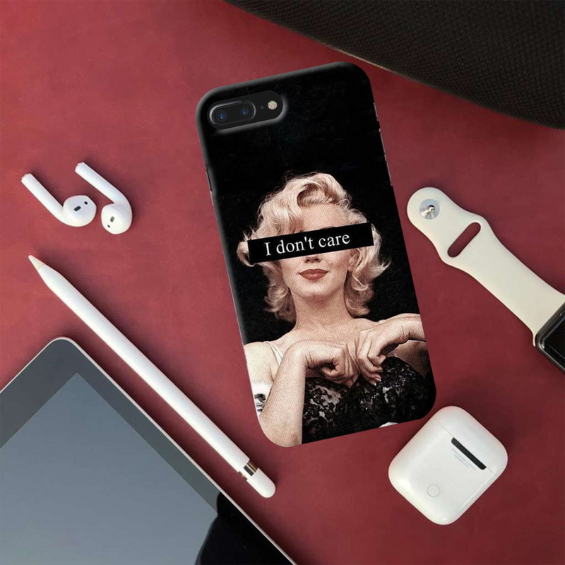 I Don't care Printed Slim Cases and Cover for iPhone 8 Plus