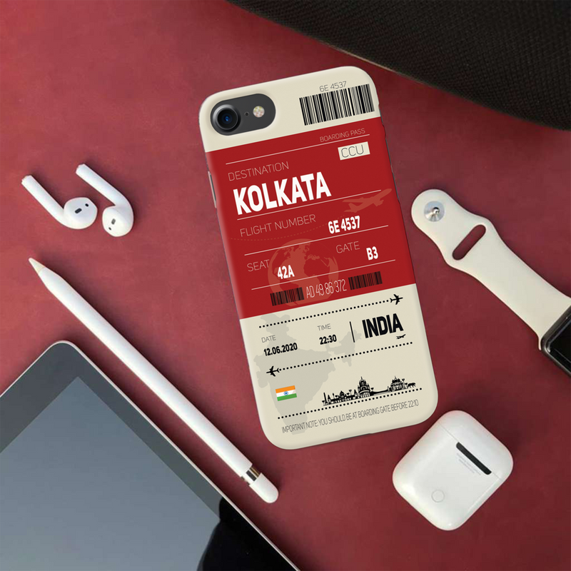 Kolkata ticket Printed Slim Cases and Cover for iPhone 7