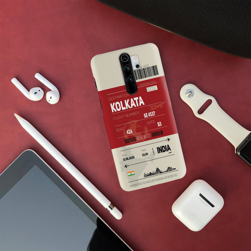 Kolkata ticket Printed Slim Cases and Cover for Redmi Note 8 Pro