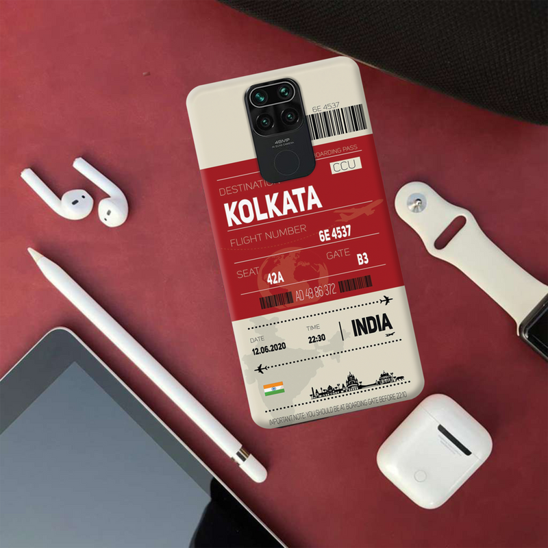 Kolkata ticket Printed Slim Cases and Cover for Redmi Note 9