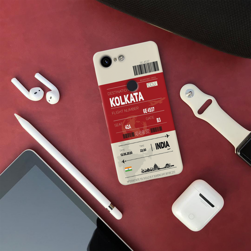 Kolkata ticket Printed Slim Cases and Cover for Pixel 3XL