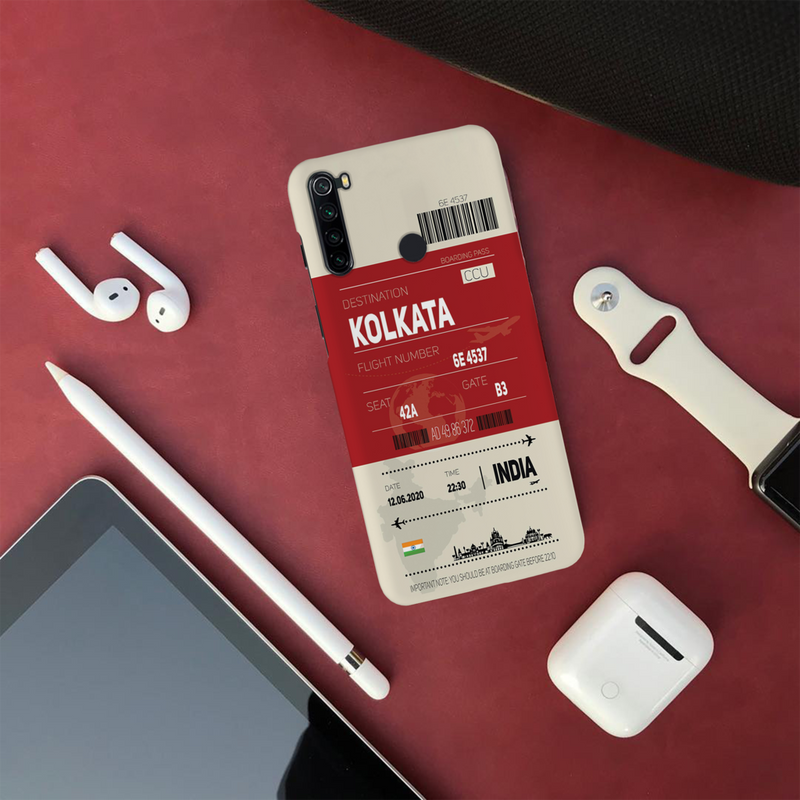 Kolkata ticket Printed Slim Cases and Cover for Redmi Note 8