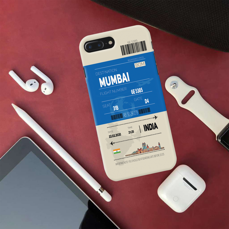Mumbai ticket Printed Slim Cases and Cover for iPhone 8 Plus