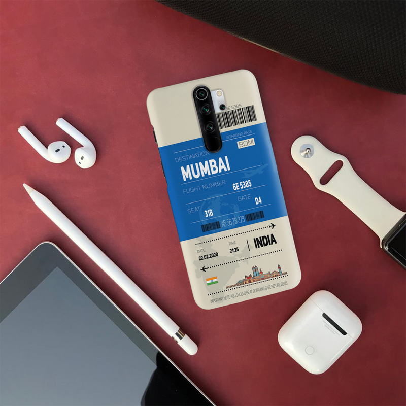 Mumbai ticket Printed Slim Cases and Cover for Redmi Note 8 Pro