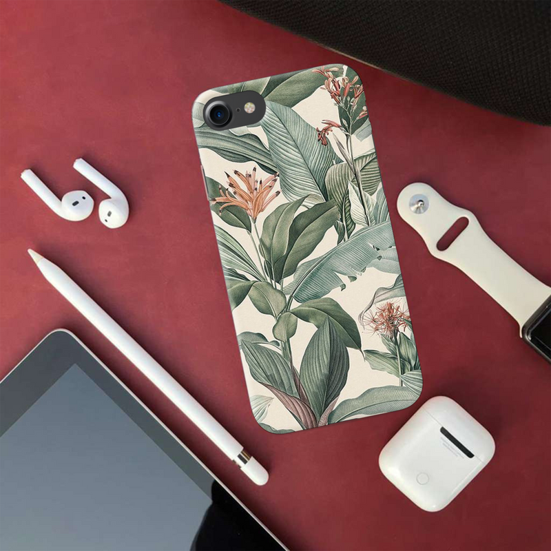 Green Leafs Printed Slim Cases and Cover for iPhone 7