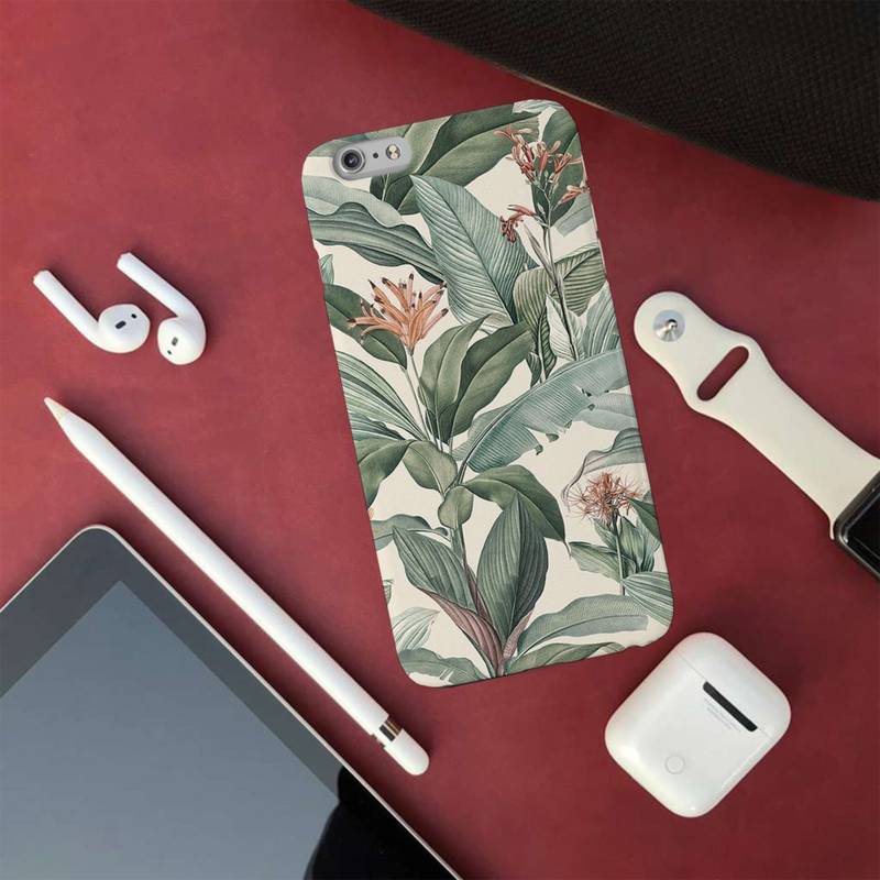 Green Leafs Printed Slim Cases and Cover for iPhone 6 Plus