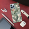 Green Leafs Printed Slim Cases and Cover for iPhone 13 Pro