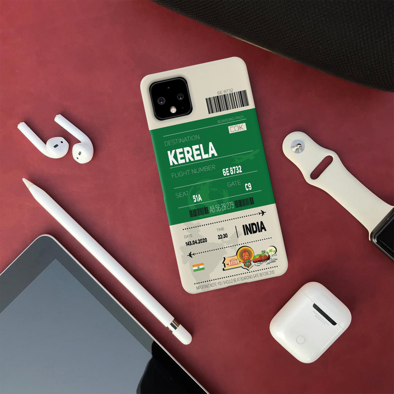 Kerala ticket Printed Slim Cases and Cover for Pixel 4