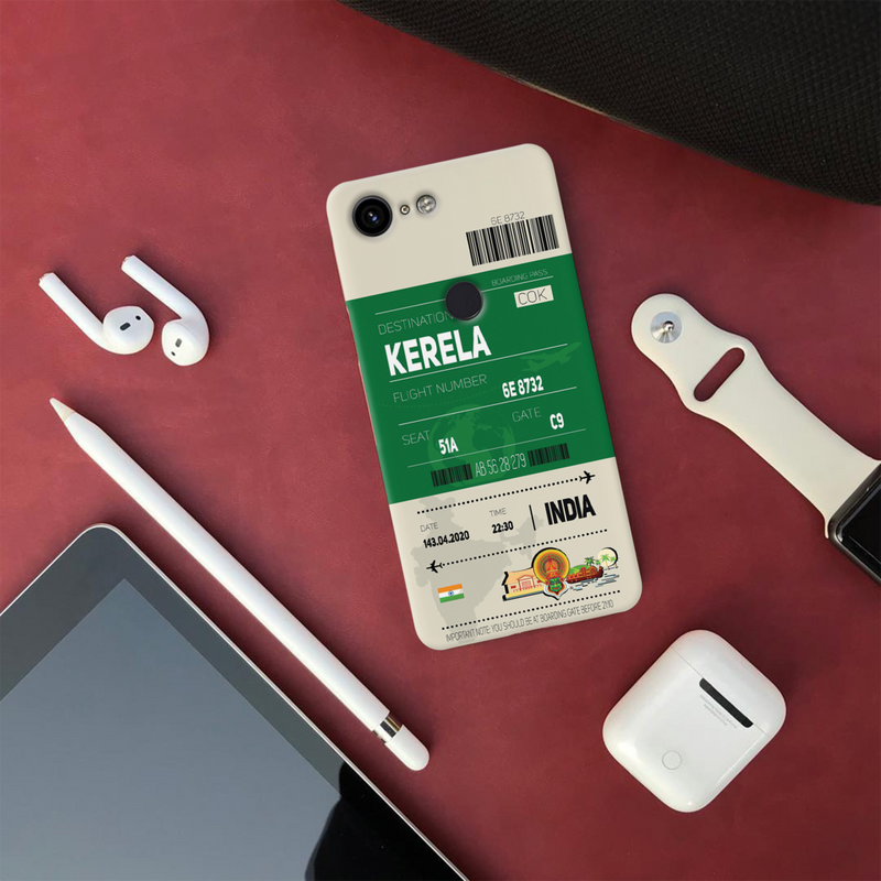 Kerala ticket Printed Slim Cases and Cover for Pixel 3XL