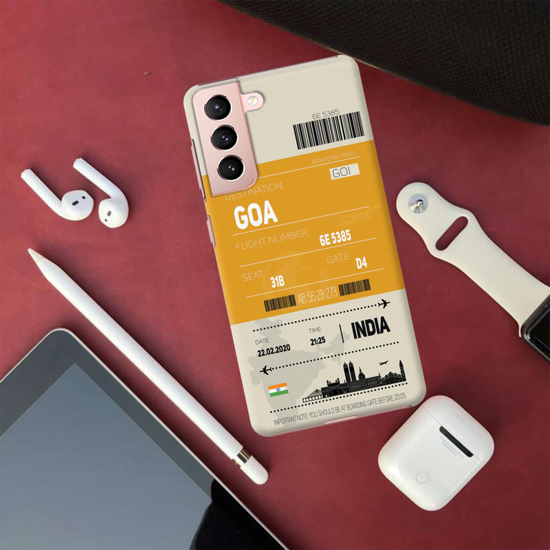 Goa ticket Printed Slim Cases and Cover for Galaxy S21