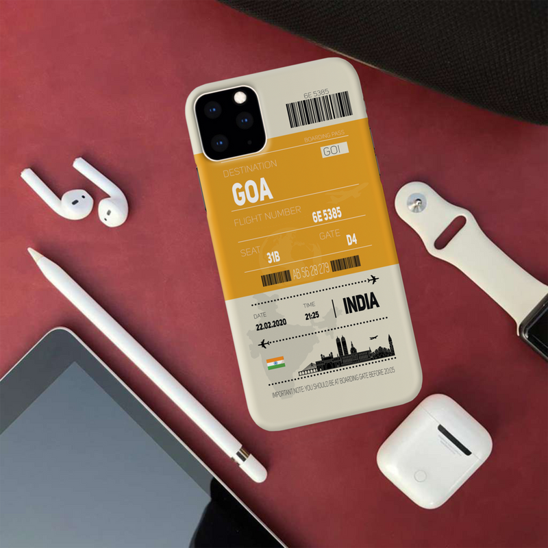 Goa ticket Printed Slim Cases and Cover for iPhone 11 Pro